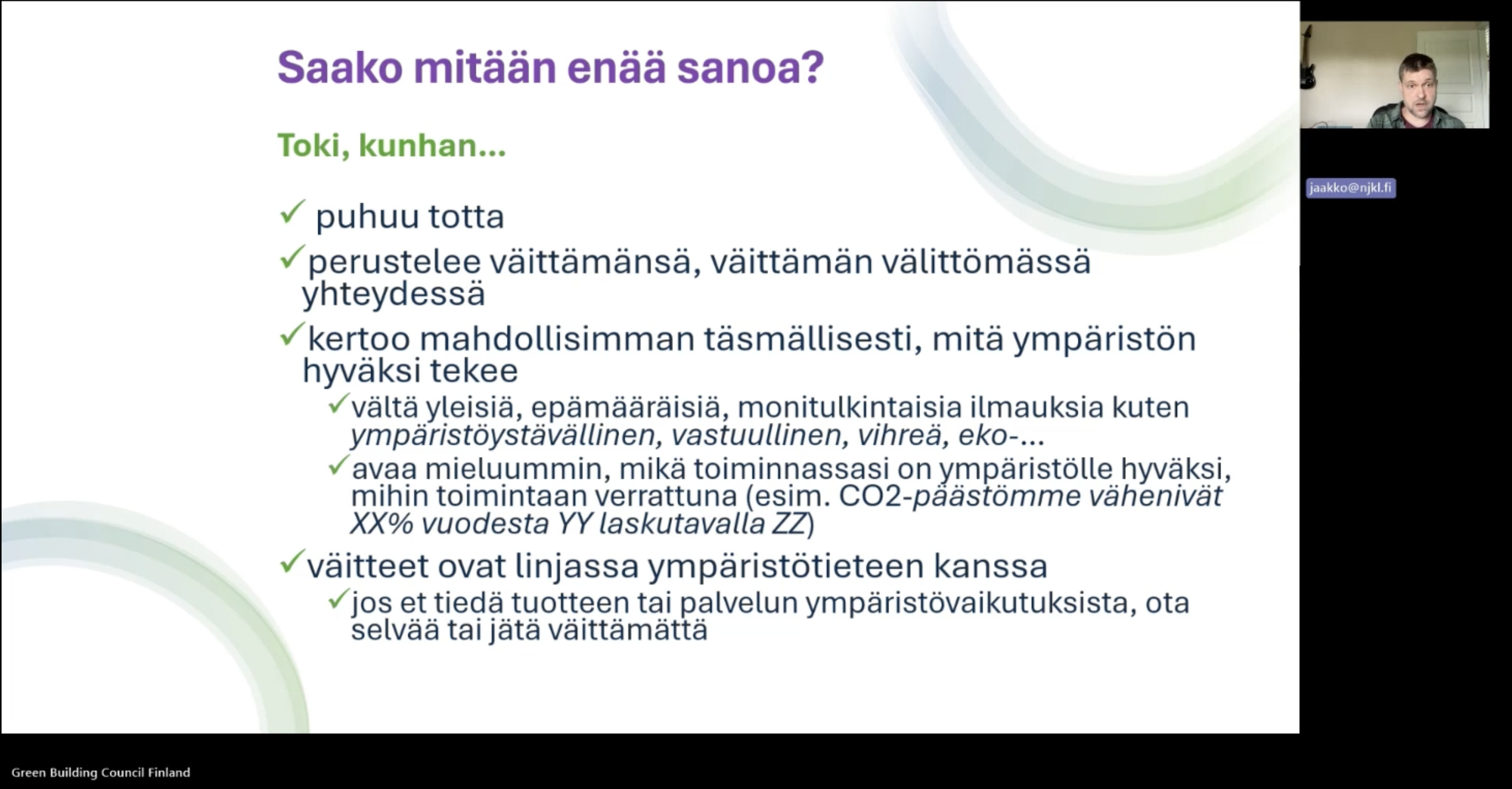 Miten ympäristövastuusta ja kestävyydestä saa puhua markkinoinnissa ja viestinnässä?